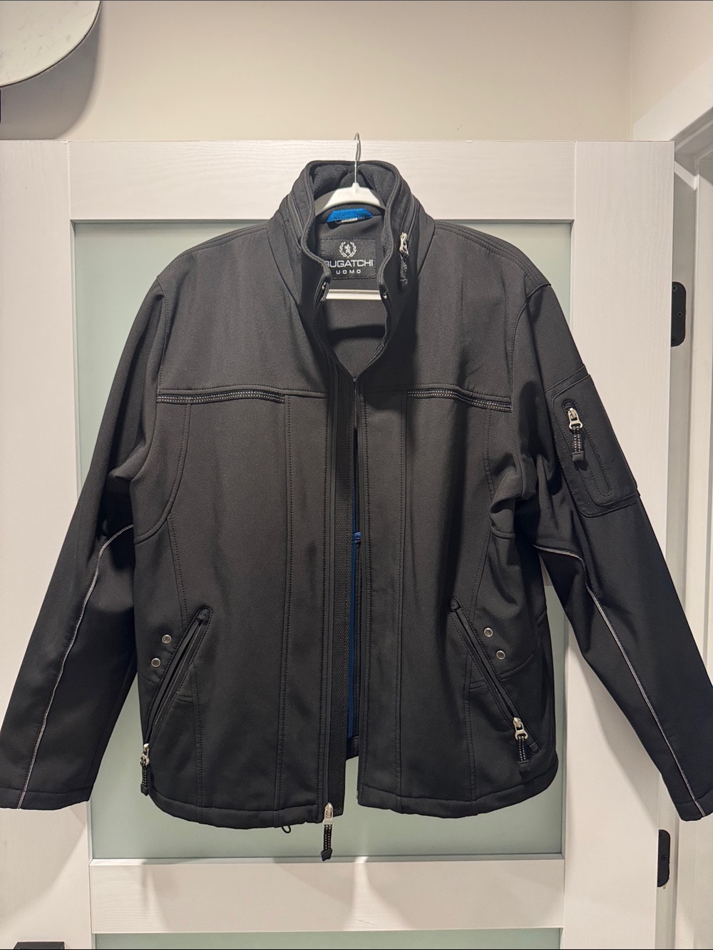 Bugatchi Black Men's Performance Softshell Jacket